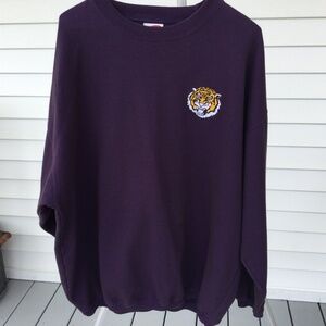 Cadra Athletics LSU Purple Pull-Over Sweatshirt, size XL